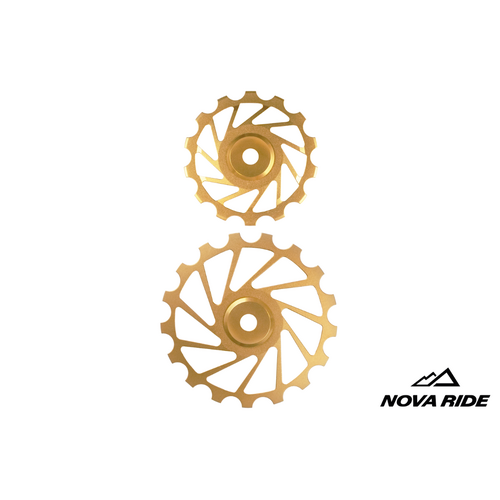 Nova Ride Pulley Wheels 14/17T (Pair) - Gold