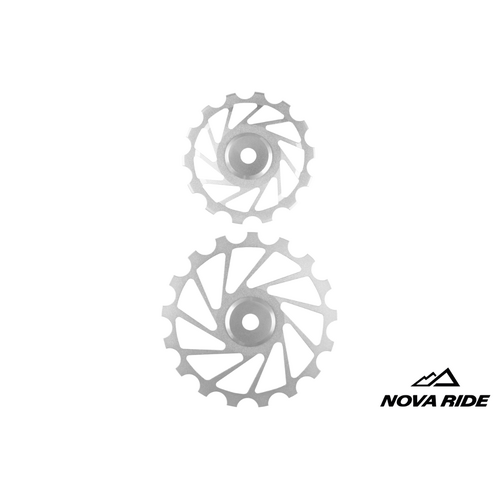 Nova Ride Pulley Wheels 14/17T (Pair) - Silver