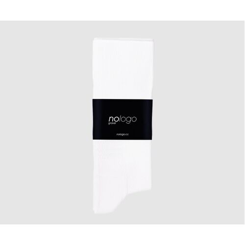 nologo Gravel Cycling Sock - White