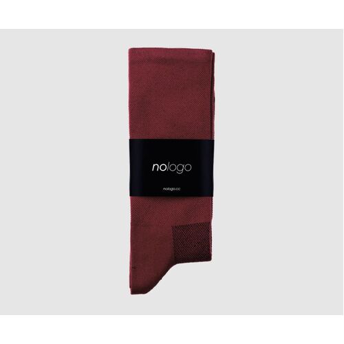 nologo Classic Cycling Socks - Burgundy