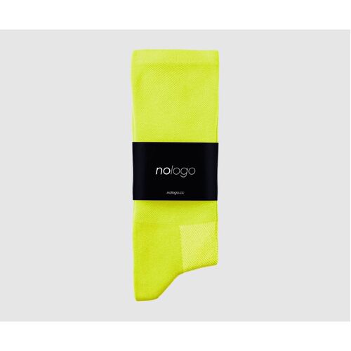 nologo Classic Cycling Socks - Fluo Yellow