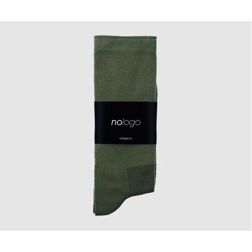 nologo Classic Cycling Socks - Khaki Green 