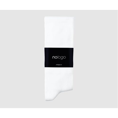 nologo Classic Cycling Socks - White